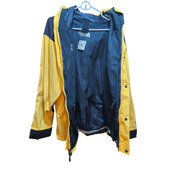 Men's Size Large The North Face Jacket 90's Gore-tex Large Yellow Black RN 61661 - Picture 2 of 12
